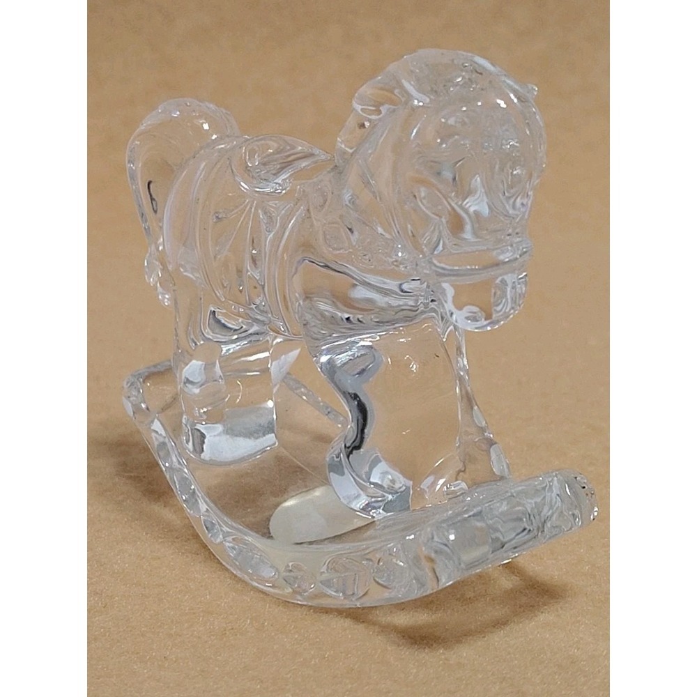 Lead Crystal Rocking Horse. Made In Germany By Princess House.